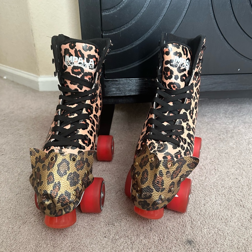 Leopard Print Impala Roller Skates - image 2